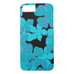 Hanalei Hawaiianischer Hibiskus Floral Aquamarin Case-Mate iPhone Hülle