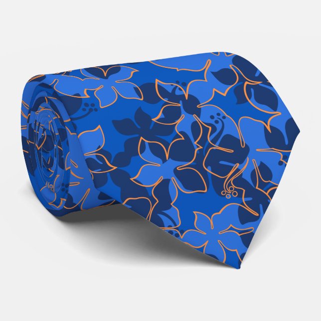 Hanalei hawaiischer Hibiskus-mit Krawatte (Gerollt)