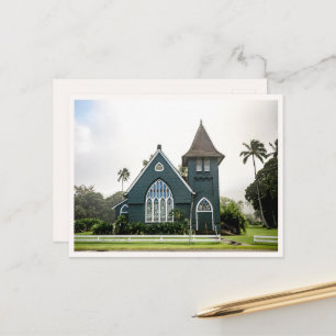 Hanalei Kauai Grüne Kirche Hawaii Postkarte