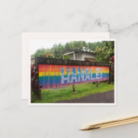 Hanalei Kauai Hawaii Regenbogengruß Blank