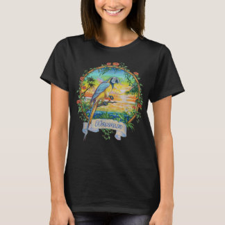 Hanalei, Kauai Vintag Sunset Parrot Vacation Poliz T-Shirt
