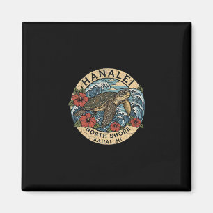 Hanalei Meeresschildkröte Kauai Hawaii Urlaub Hawa Magnet