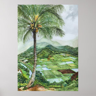 Hanalei Valley Lookout Poster