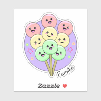 Hanami Dango Süße japanische Kawaii-Lebensmittel Aufkleber