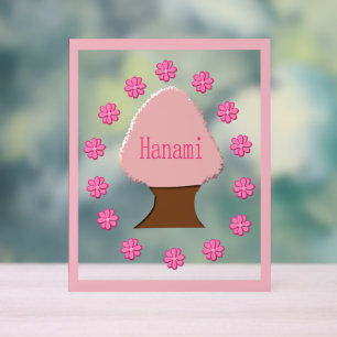 Hanami Japanese Cherry Tree Acrylschild