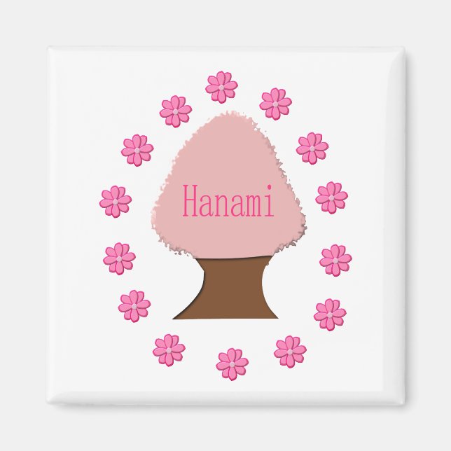 Hanami Japanese Cherry Tree Magnet (Vorne)