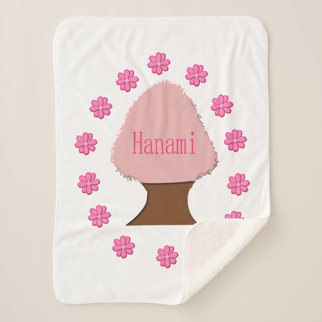 Hanami Japanese Cherry Tree Sherpadecke (Vorderseite)