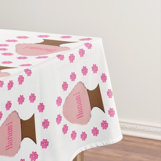 Hanami Japanese Cherry Tree Tischdecke (Beispiel)