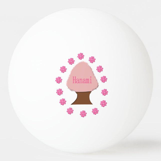Hanami Japanese Cherry Tree Tischtennisball (Vorderseite)