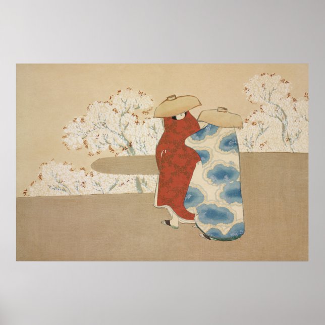 Hanami Season von Kamisaka Sekka (1909-1910) Poster (Vorne)