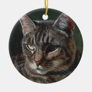 HanaTabbykatzen-Malereikunst Keramik Ornament