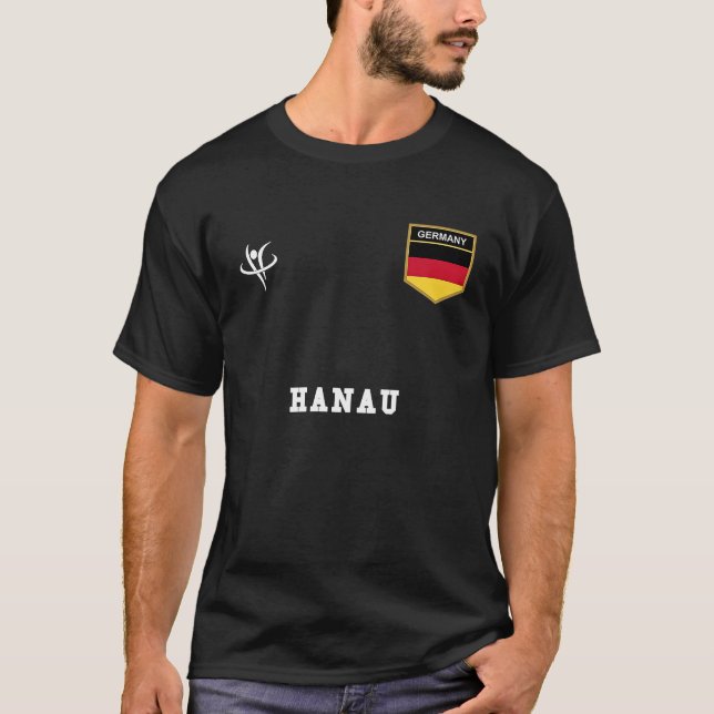 HANAU Deutschland Vintag Sports T-Shirt (Vorderseite)