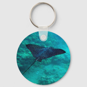 Hanauma Bay Hawaii Gepunktet Eagle Ray Schlüsselanhänger