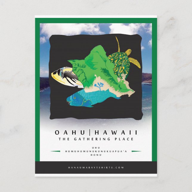 Hanauma Bay Hawaii Postkarte (Vorderseite)