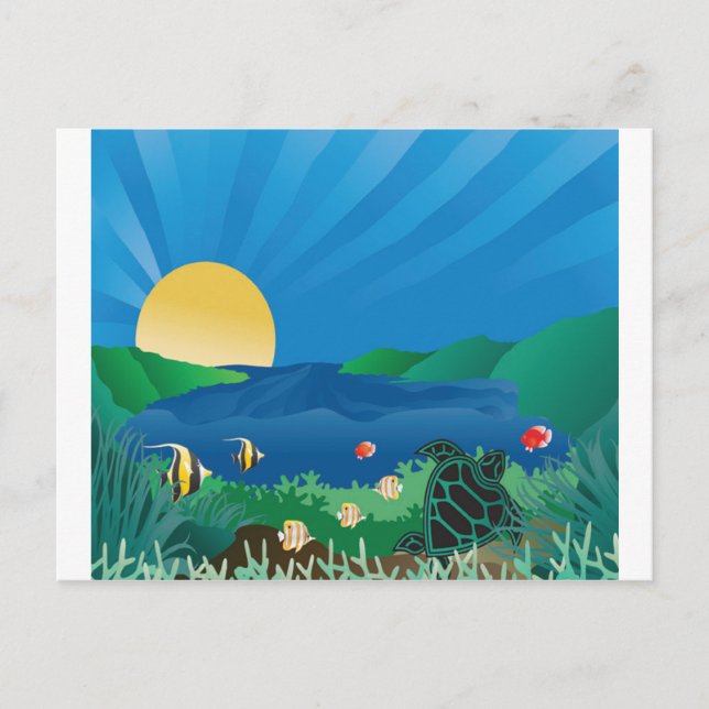 Hanauma Bay Hawaii Postkarte (Vorderseite)