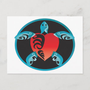 Hanauma Bay Hawaii Turtle Postkarte