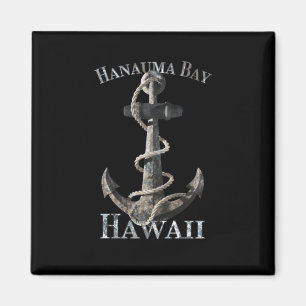 Hanauma Bay Hawaii Vacation Nautical Anchor Sailin Magnet