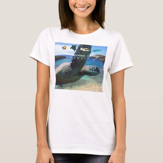 Hanauma Bay Oahu Hawaii Turtle T-Shirt (Vorderseite)