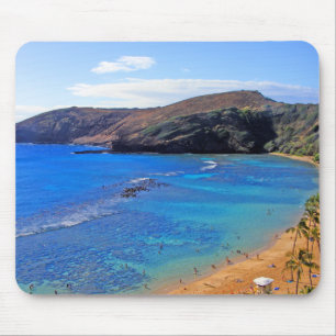 Hanauma Bucht, Ansicht Honolulus, Oahu, Hawaii Mousepad