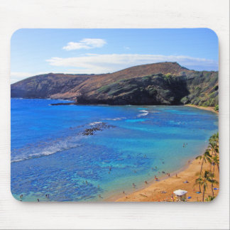 Hanauma Bucht, Ansicht Honolulus, Oahu, Hawaii Mousepad