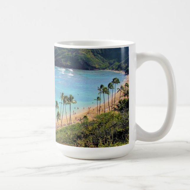 Hanauma Bucht, Ansicht Honolulus, Oahu, Hawaii Tasse (Rechts)