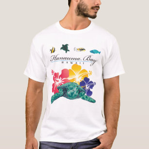 Hanauma Bucht-Hawaii-Insel-Schildkröte T-Shirt