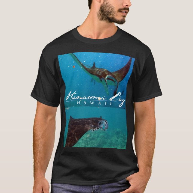 Hanauma Bucht-Hawaii-Mantarochen T-Shirt (Vorderseite)