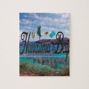 Hanauma Bucht-Hawaii-Meeresflora und -fauna Puzzle
