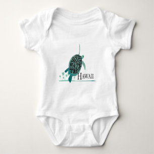 Hanauma Bucht-Hawaii-Schildkröte Baby Strampler