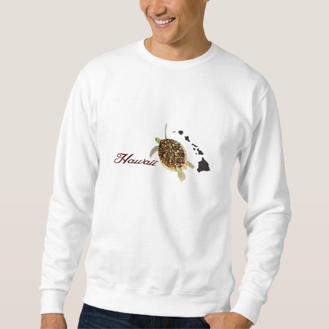 Hanauma Bucht-Hawaii-Schildkröte Sweatshirt (Vorderseite)