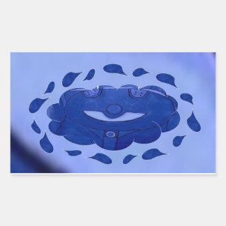 Hanbir lächeln. rechteckiger aufkleber