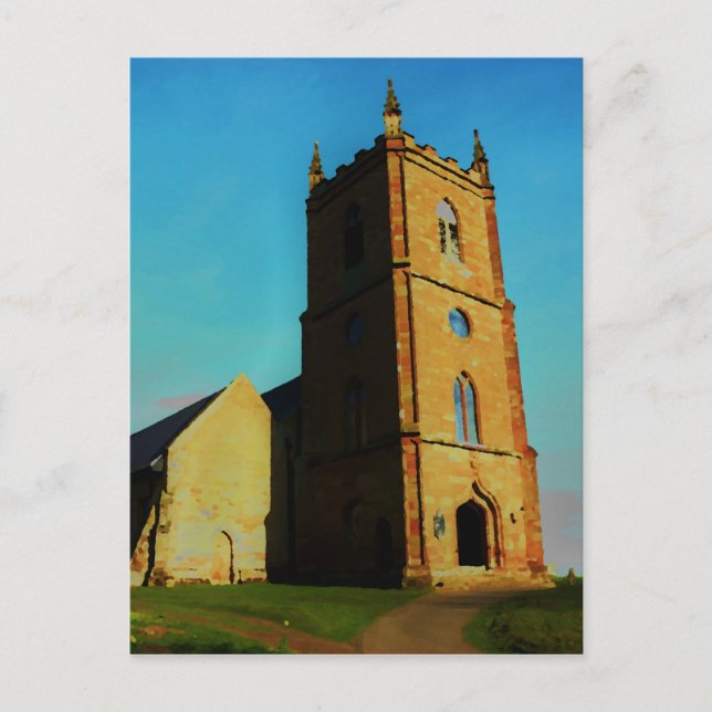 Hanbury Church Postkarte (Vorderseite)