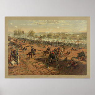 Hancock in Gettysburg by Thure de Thulstrup Poster