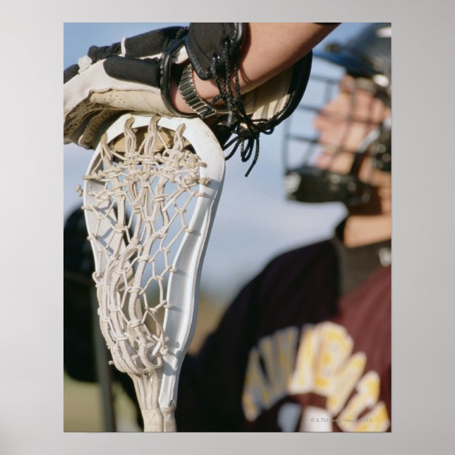 Hand an Lacrosse Stick Poster (Vorne)