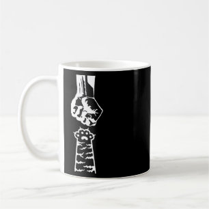 Hand and Cat's Paw Faust Bump Cat Liebhaber Kaffeetasse