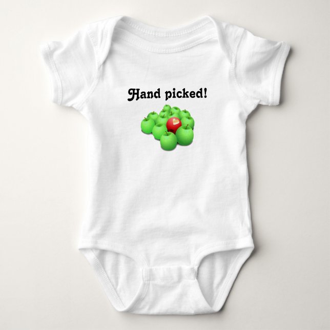 Hand ausgewählt!  Adoptiertes Baby Strampler (Vorderseite)