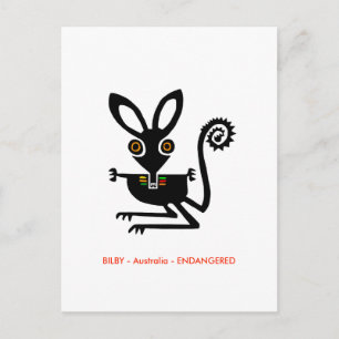 Hand - Aussie wild lebende Tiere - Marsupial - Postkarte