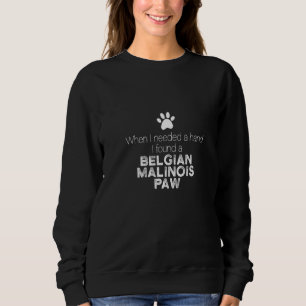 Hand Belgisch Malinois Paw Belgischer Schäferhund Sweatshirt