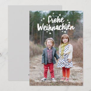 Hand beschSparete Weihnachtsfeiertags-Gruß Feiertagskarte