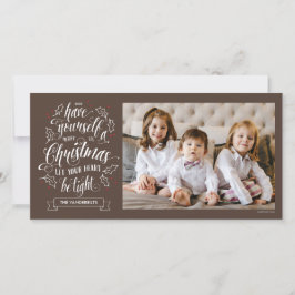 Hand Briefe Merry Li'l Weihnachten eine Seite