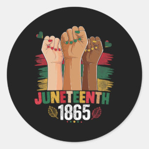Hand Celebrate Juni 1865 Niedlichen Juni 1816 Runder Aufkleber