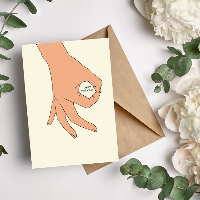 Hand Circle OK Signatur Geburtstagskarte Feiertagskarte (Von Creator hochgeladen)