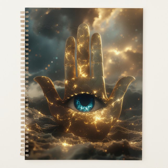 HAND DER FATIMA – HAND DER HAMSA – ZEN BUDDHISMUS  PLANER (Vorderseite)