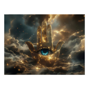 HAND DER FATIMA – HAND DER HAMSA – ZEN BUDDHISMUS POSTER