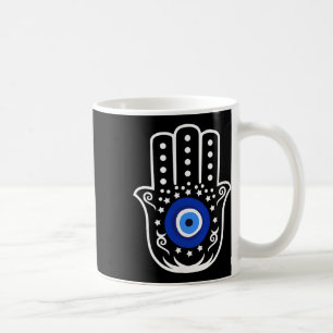 Hand der Hamsa Fatima Türkischer Tigerauge Böser S Kaffeetasse