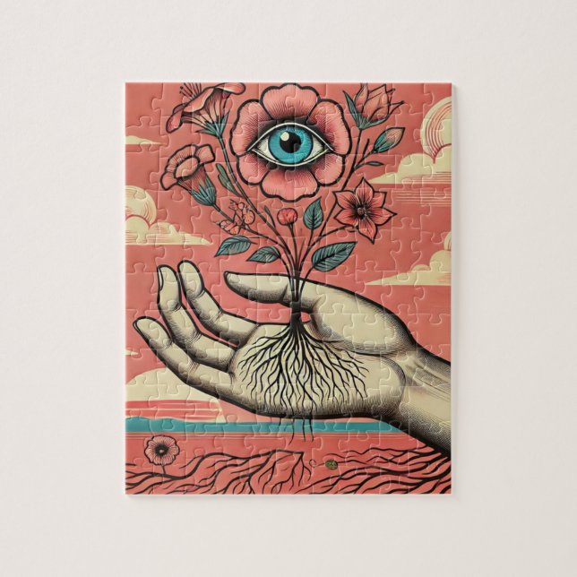 Hand der Surreal Gardeners Puzzle (Vertikal)