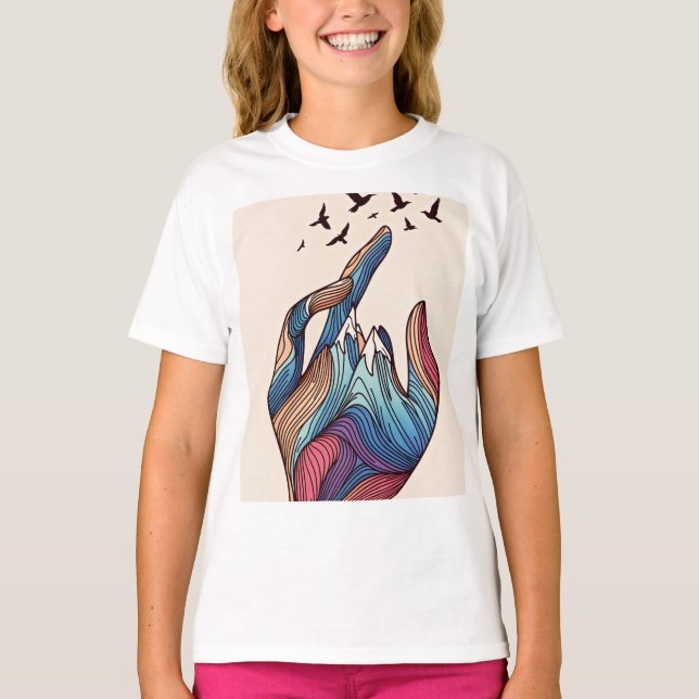 Hand der Surrealspitzen T-Shirt (Vorderseite)