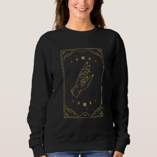 Hand des Auges Witchy Tarotkarten-Ästhetik Sweatshirt