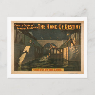 Hand des Schicksals "Die Schleuse an der Seine" Postkarte