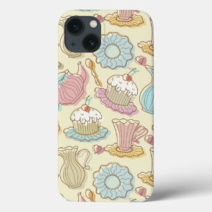 Hand, die Geschirr-Silhouetten zeichnet Case-Mate iPhone Hülle